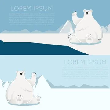 Aectic banner Stock Illustration