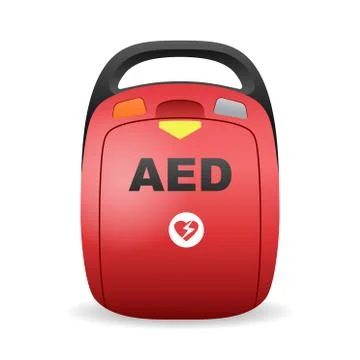 AED - automated external defibrillator device Stock Illustration