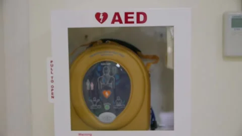 The AED Defibrillator Stock Footage 141034602