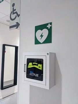 AED defibrillator 库存照片