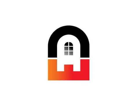 Aed initial with window Stock Illustration