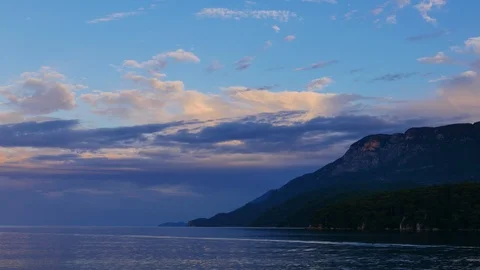 Aegean Coastline in the Spring Stock Footage 90837825