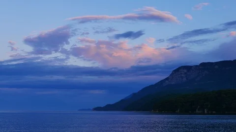 Aegean Coastline in the Spring (Partial Time Lapse) Stock Footage 90596544