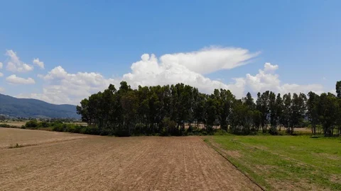 Aegean Fields in the Spring (Aerial) Stock Footage 91467250