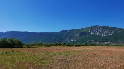 Aegean Fields in the Spring Stock Footage 85209596