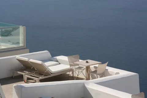 Aegean lounge Stock Photos