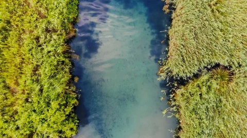 Aegean Rivers in the Spring (Aerial) Stock Footage 114095515