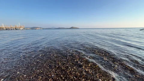 Aegean Sea Lapping Waves Stock Footage 236651582