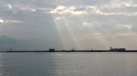 Aegean Sea time lapse view Stock Footage 63220092