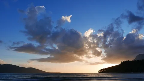 Aegean Sunset in the Spring (Time Lapse) Stock Footage 90590014