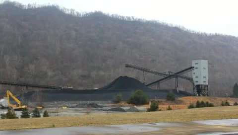 AEP power plant Stock Footage 10736506