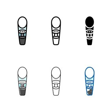 Aerator wine color icon vector types Stock Illustration