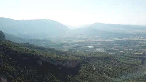 Aereal flight of a mountain landscape. Stock Footage 145421224