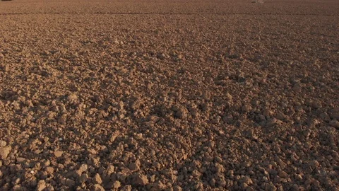 Aereal Low Flight over Dirt and Soil Stock-Footage 126652453