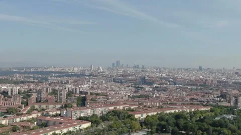 Aereal Madrid shot 動画素材 256145629