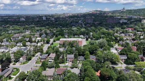 Aereal suburbs Stock Footage 280207597