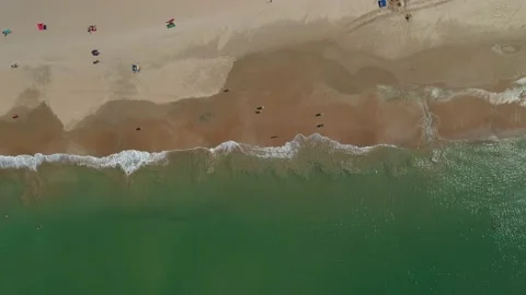 AEREAL VIEW OF THE BEACH IN CONIL DE LA FRONTERA Stock Footage 162041162