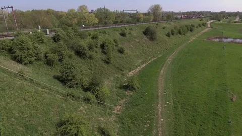 Aereal view of Culemborg Video stock 102819624