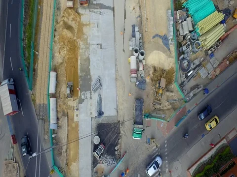 Aereo intersection Bogota 스톡 동영상 75167854