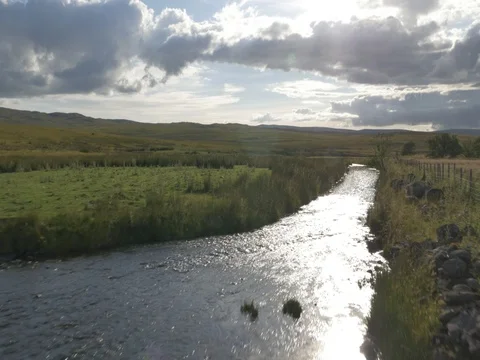 Aerial 12 of Countryside in Penrith, UK Stock Footage