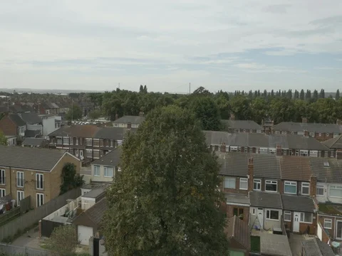 Aerial 14 of Hull, UK Stock Footage