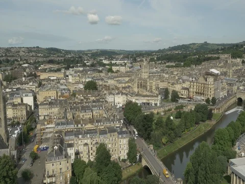 Aerial 15 of Bath, UK Stock Footage 78219178