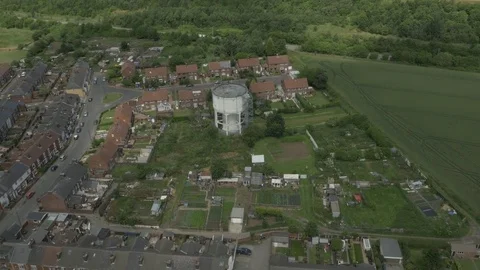 Aerial 17 of a Settlement of Houses in Doncaster, UK Stock Footage 79561753