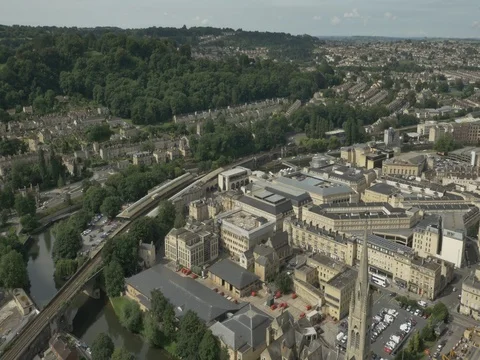 Aerial 19 of Bath, UK Stock Footage 78219429