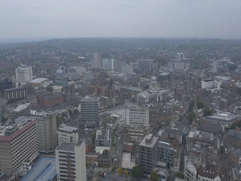 Aerial 2 of Nottingham, UK Stock Footage 78599667