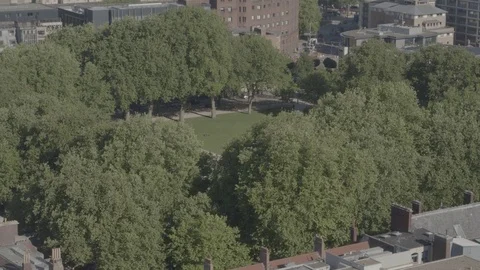 Aerial 2 of Queen Square in Bristol, UK, 2017 Stock Footage 79772079