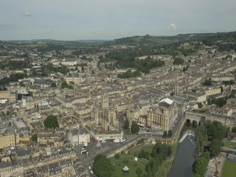 Aerial 3 of Bath, UK Stock Footage 78210748