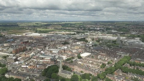 Aerial 3 of Doncaster, UK. Stock Footage 79798469