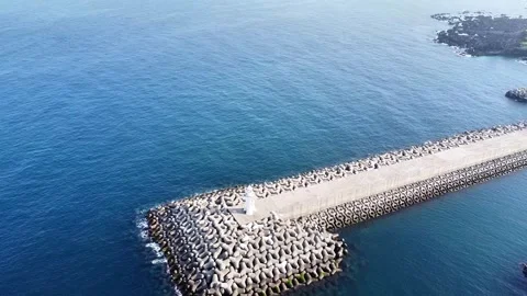Aerial 360 of light house 2 Stock-Footage 250052546