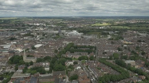 Aerial 4 of Doncaster, UK Stock Footage 79798442