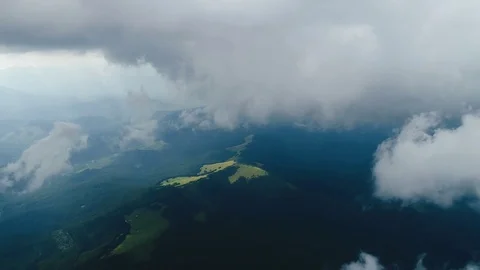 Aerial 4K: Above the Clouds Stock Footage 78114382