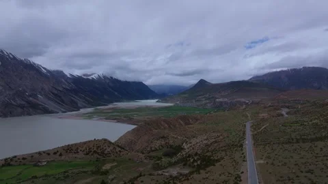 Aerial 4K Drone Time-lapse Thick Rolling Clouds Over Dark Mountain Forest Stock Footage 336857487