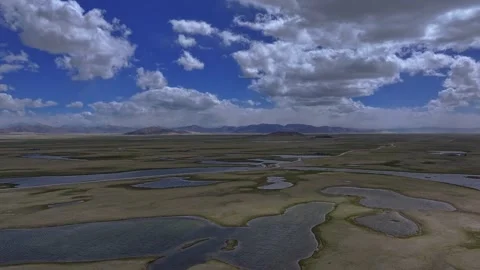 Aerial 4K Drone Time-lapse Thick Rolling Clouds Over Dark Mountain Forest Stock Footage 336858730