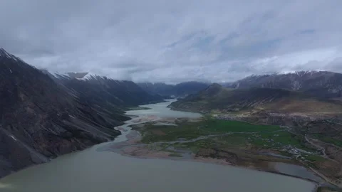 Aerial 4K Drone Time-lapse Thick Rolling Clouds Over Dark Mountain Forest Stock Footage 336862440