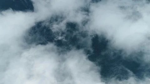 Aerial 4K: Flying in storm clouds Stock Footage 78168545
