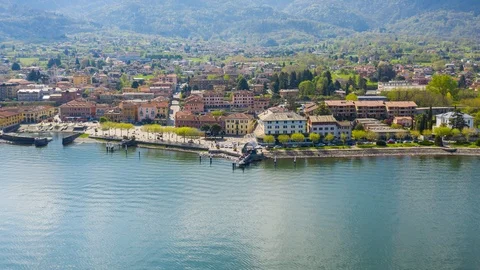Aerial 4K - Hyperlapse - Colico - Como Lake (IT) Stock-Footage 107904592