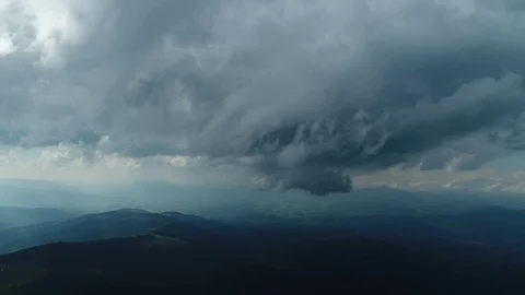 Aerial 4K: Making of storm 2 Stock Footage 78168546