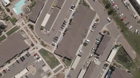 Aerial, 4K Top-Down Flyover of Littleton, CO Suburb: Stunning Aerial View Stock Footage 263798878