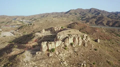 Aerial 4K video from drone to Monte Coronado Malaga.Andalusia,Spain, Stock Footage 247529997