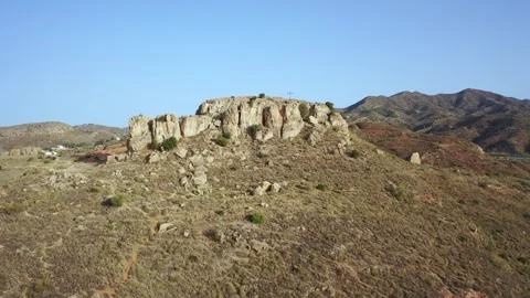 Aerial 4K video from drone to Monte Coronado Malaga.Andalusia,Spain, Stock Footage 247530075