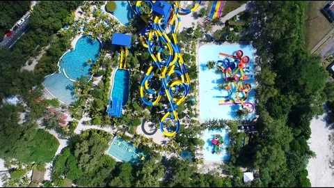 Aerial 4k view from drone of ESCAPE, Penang, Malaysia. Stock Footage 86288003