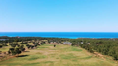 Aerial 4k view of Golf Course in summer sunny day Stock-Footage 172437533