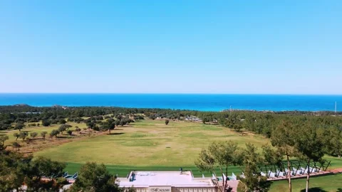 Aerial 4k view of Golf Course in summer sunny day 스톡 동영상 172437549