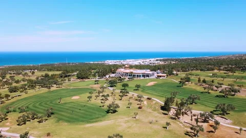 Aerial 4k view of Golf Course in summer sunny day Stock-Footage 172437756
