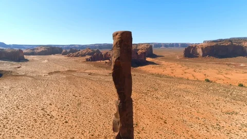 Aerial 4K view of an iconic view of American West. Video stock 113653038