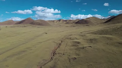 Aerial 4K View of Pristine Plateau Landscape with Untouched Natural Terrain Stock Footage 294498106